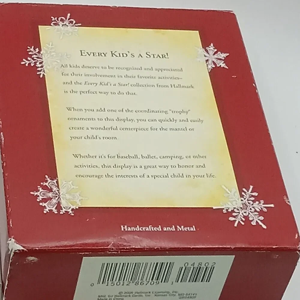 HALLMARK Ornament Display STAND Every Kids A STAR Keepsake Vtg 2005 Metal Craft